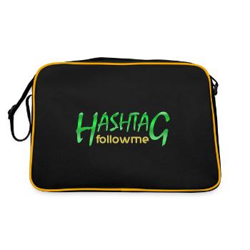 followme - Retro Bag - black/gold - Back