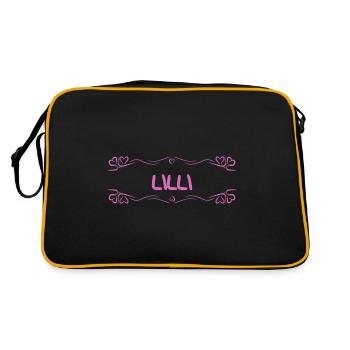 Nom Lilli - Sac Retro - noir/or - Dos