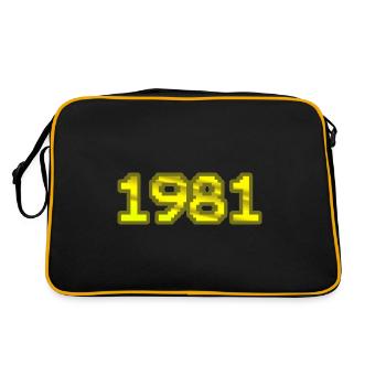 Nerd 1981 - Retro Bag - black/gold - Back