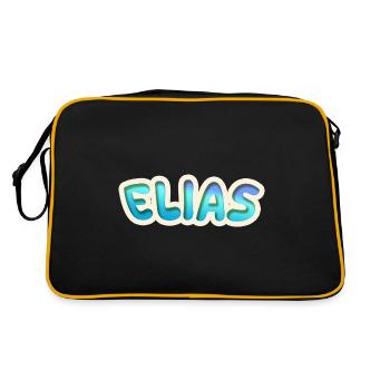 Gift for Elias - Retro Bag - black/gold - Back