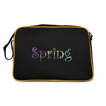 Idée cadeau cadeau printemps - Sac Retro - noir/or - Dos