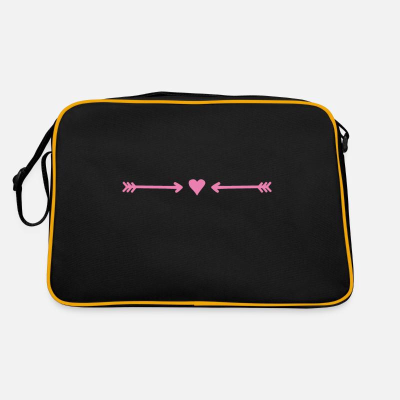 Icônes de la flèche de coeur Sac Retro