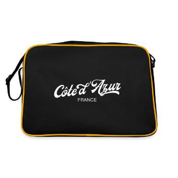Côte d’Azur Curved Writing France Saint Tropez - Sac Retro - noir/or - Dos