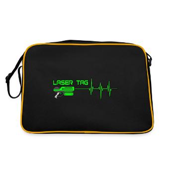 Laser Tag - Sac Retro - noir/or - Dos