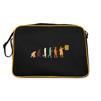 Optometrist Optician Optometry Ophthalmologist - Retro Tasche - Schwarz/Gold - Hinten
