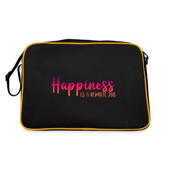 Happiness Is A Remote Job 3 - Retro Bag - black/gold - Back