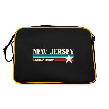 New Jersey - Sac Retro - noir/or - Dos