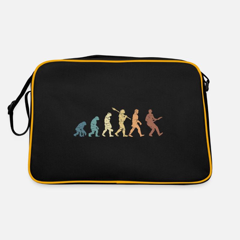 Human Evolution Guitar Band Retro Vintage Sac Retro