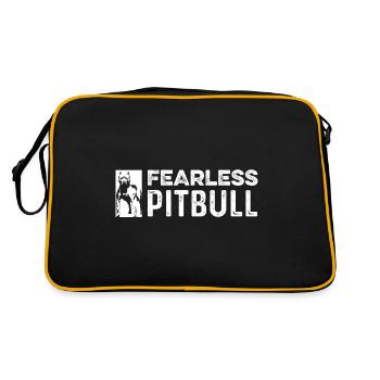 Pitbull intrépide Poison intrépide ou courageux - Sac Retro - noir/or - Dos