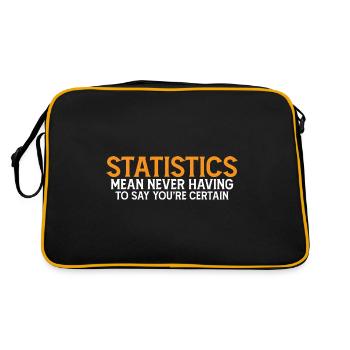 Statistics - Never Having To Say You're Certain 7 - Retro Bag - black/gold - Back