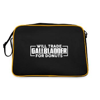 Échangera la vésicule biliaire contre des beignets 4 - Sac Retro - noir/or - Dos