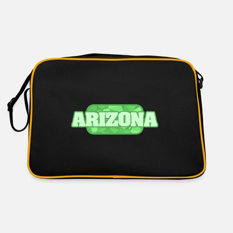 Bio Arizona - Retro Tasche - Schwarz/Gold