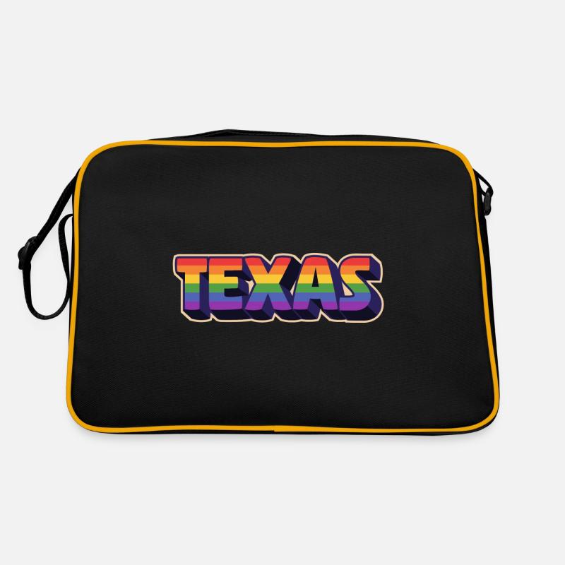 Texas Rainbow Pride Design pour les Texans LGBT + Sac Retro