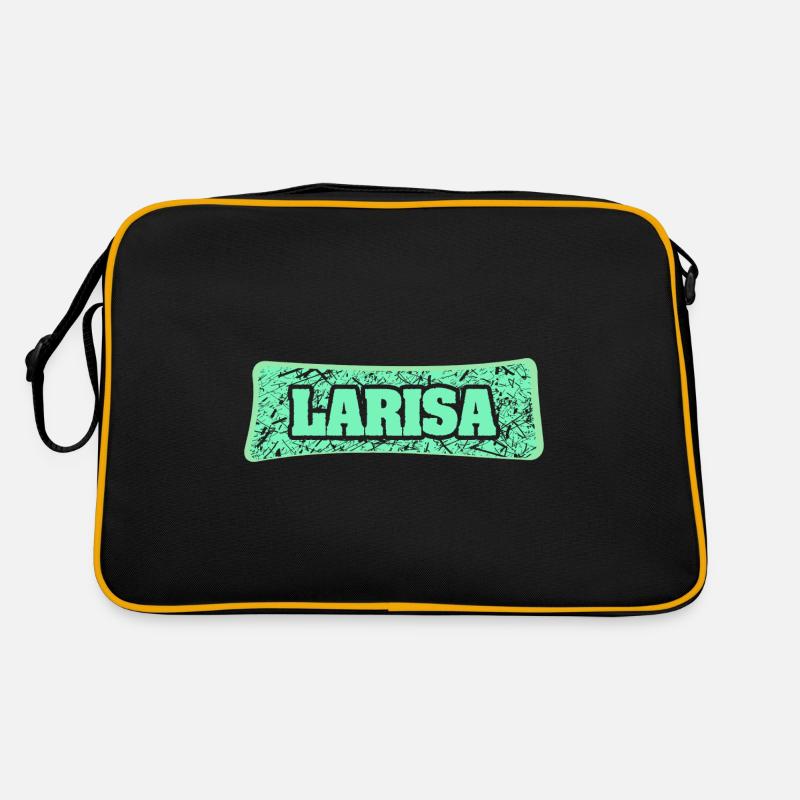 Nom de naissance Larisa - Sac Retro - noir/or