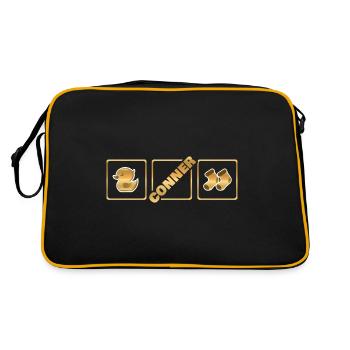 Conner - Sac Retro - noir/or - Dos