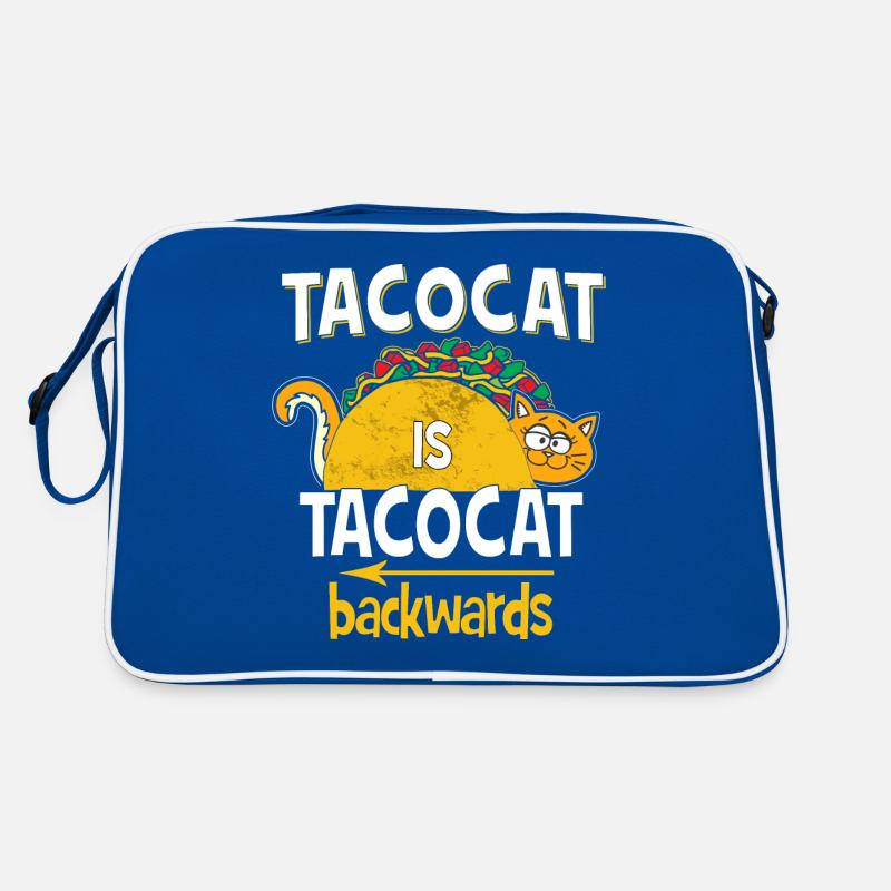 Tacocat Is Tacocat Backwards - Drôle de phrases Sac Retro