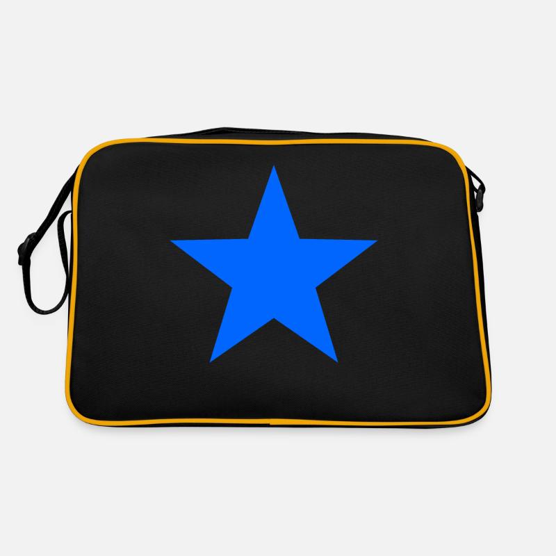 Blauer Stern Retro Tasche