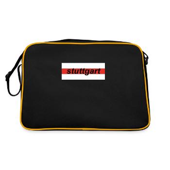 Stuttgart Bad Canstatt 1893 Stuggi 0711 Schwaben - Sac Retro - noir/or - Dos