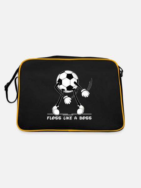 Floss Dance Football Floss like a Boss - Retro Bag - black/gold - Back