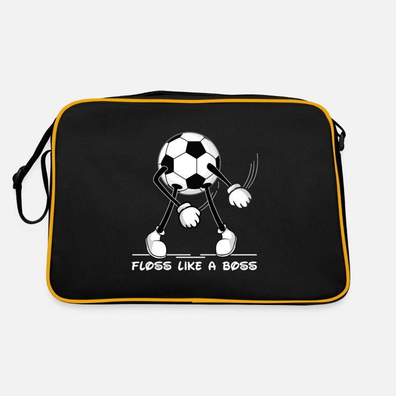 Floss Dance Football Floss like a Boss - Sac Retro - noir/or