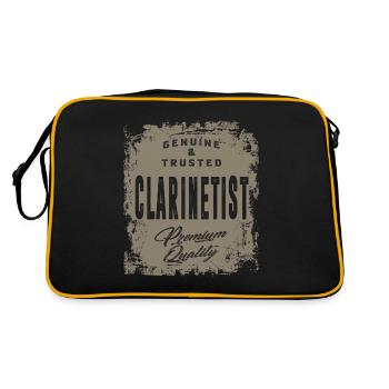 Clarinettiste authentique - Sac Retro - noir/or - Dos