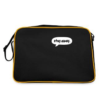 Stay Away Comics Speech Balloon Dialog Box - Retro Bag - black/gold - Back