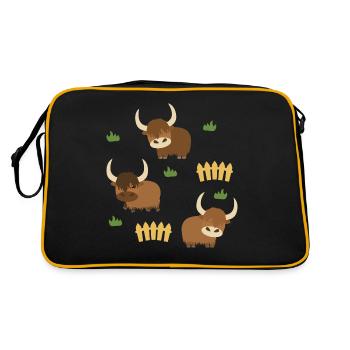Yak Ranch - Sac Retro - noir/or - Dos