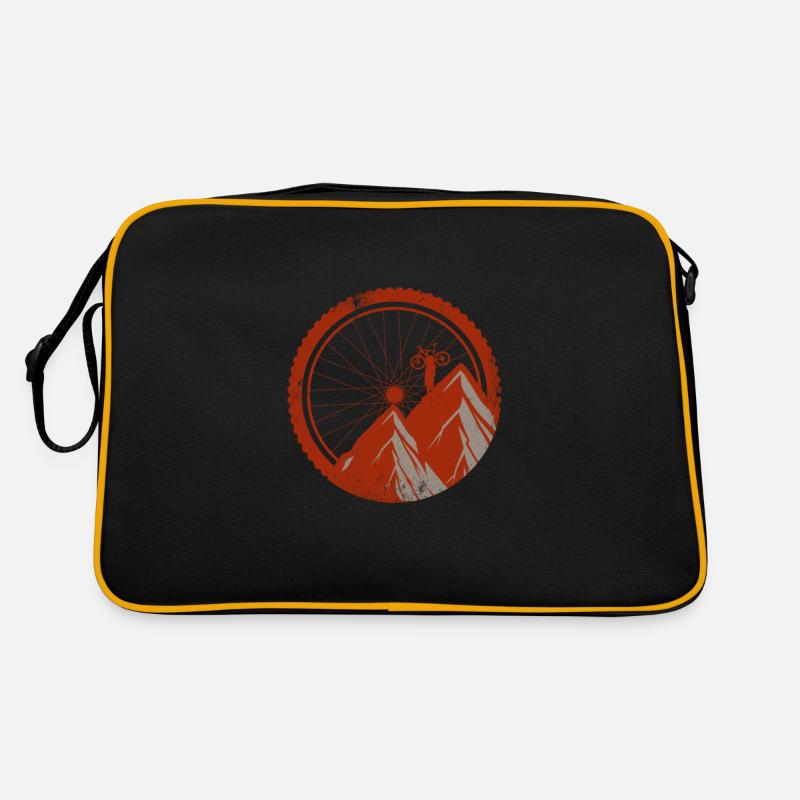 Idée cadeau rétro VTT VTT VTT - Sac Retro - noir/or