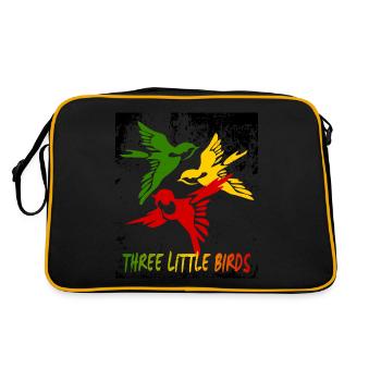 Trois petits oiseaux - Sac Retro - noir/or - Dos