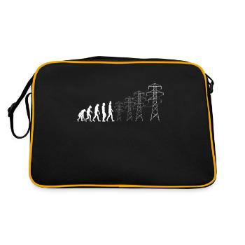 Electronics Electrician Electrical Engineer Gift - Retro Bag - black/gold - Back
