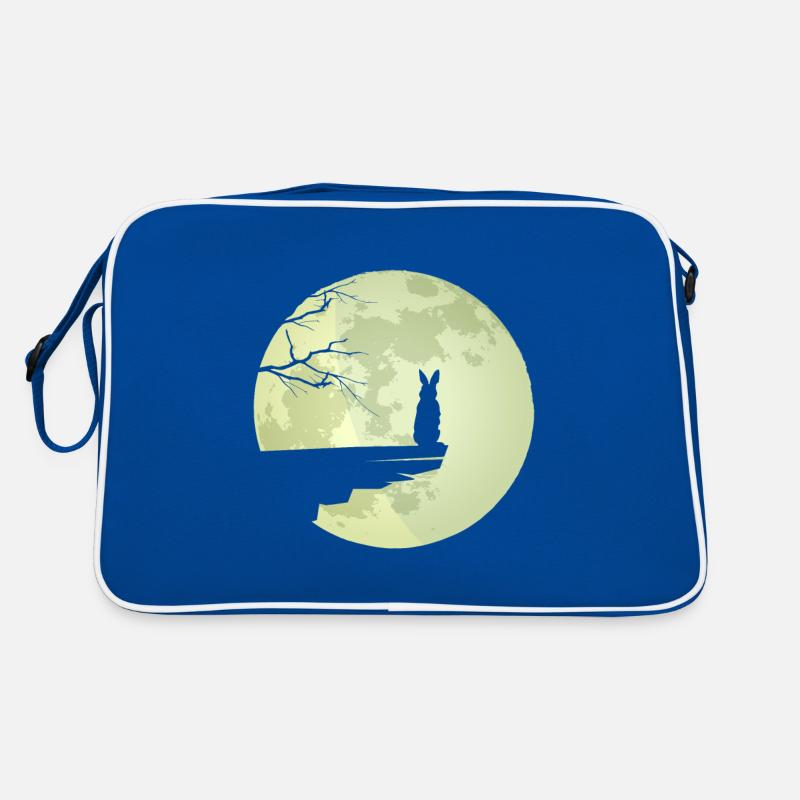 Moon Karnickel Bunnies Easter Retro Bag