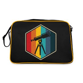Télescope rétro hexagone astro photographe - Sac Retro - noir/or - Dos