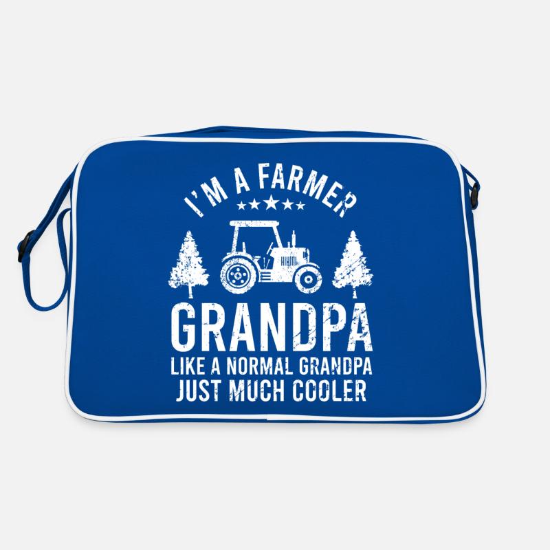 Bauer Opa Großvater Farmer Geschenk Retro Tasche