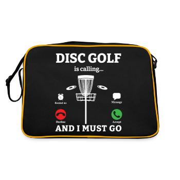 Disc Golf Frisbee Golf Ultimate Frisbee Retro Disc - Sac Retro - noir/or - Dos