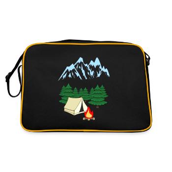 Mountain Mountaineer Expedition Adventure Camping - Sac Retro - noir/or - Dos