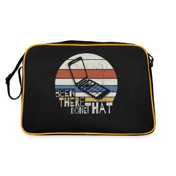 Retro 90er Oldschool KlappHandy Vintage FlipPhone - Retro Tasche - Schwarz/Gold - Hinten