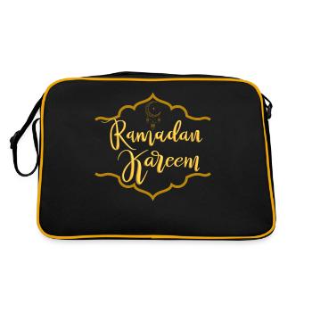 Ramadan Kareem Golden Logo - Retro Bag - black/gold - Back
