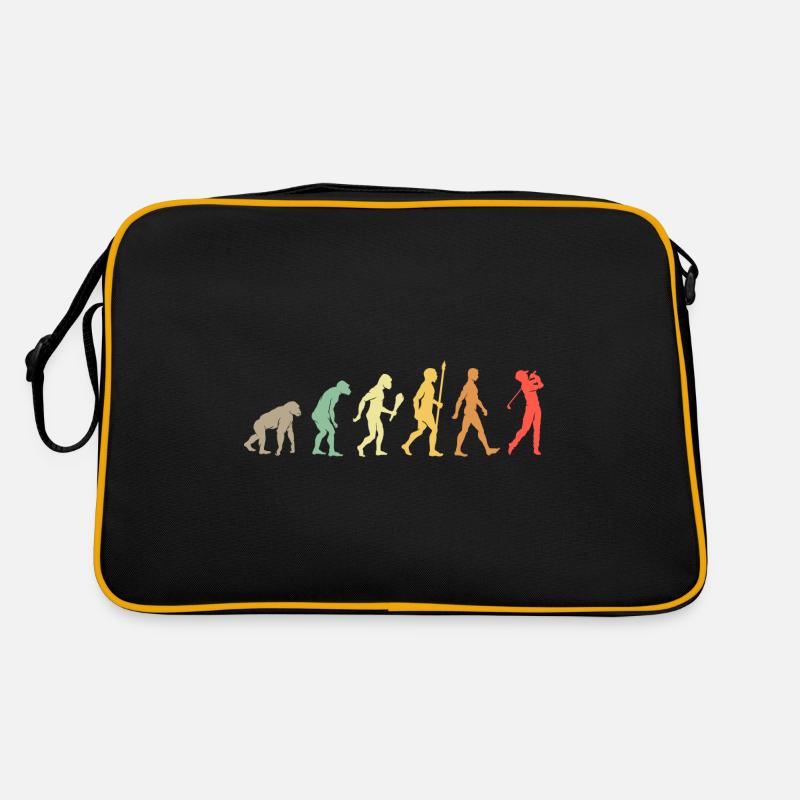 Vintage Golf Evolution Golf Idée cadeau - Sac Retro - noir/or