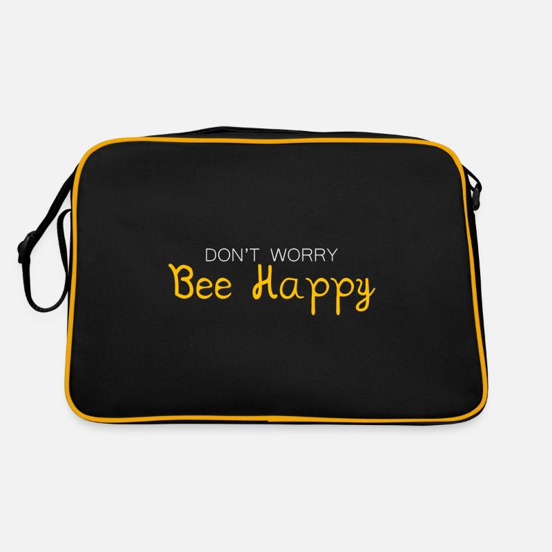 Don't Worry Bee Happy 27 Retro Tasche