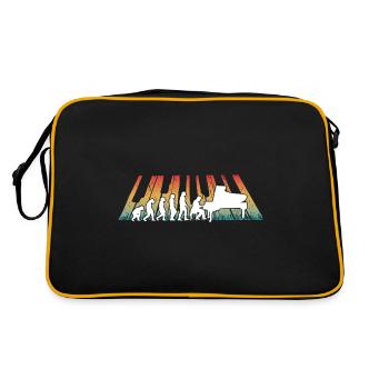 Evolution Piano Musician Keyboard Orchestra - Retro Tasche - Schwarz/Gold - Hinten