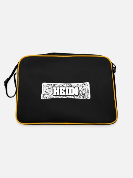 Nom de naissance Heidi - Sac Retro - noir/or - Dos