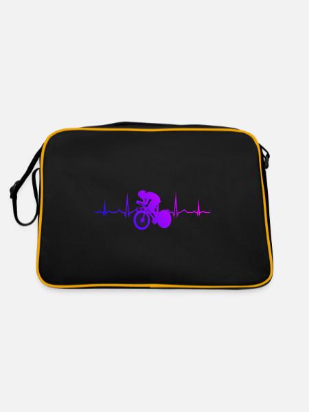 Vélo de route Femme Vélo de route Vélo de route Homme - Sac Retro - noir/or - Dos