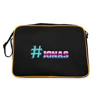 Hashtag Jonas - Sac Retro - noir/or - Dos