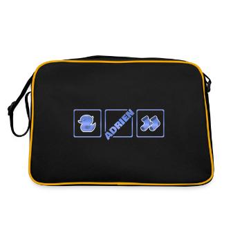 Adrien as a birth - Retro Bag - black/gold - Back