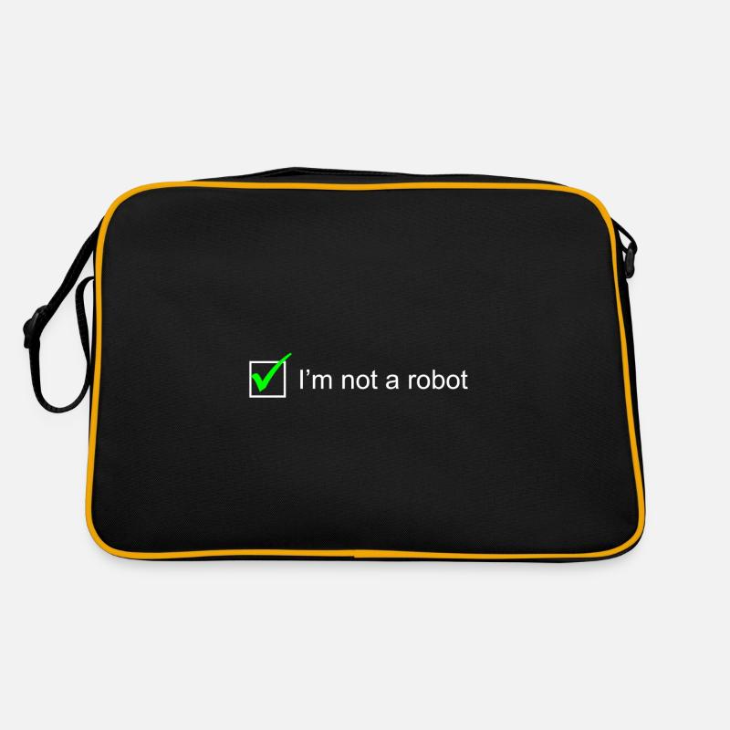 Je ne suis pas un robot I Captcha Nerd Internet en ligne Sac Retro