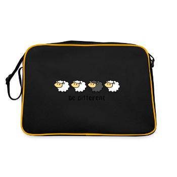Black Sheep Unique Especially Anders Stolz - Retro Bag - black/gold - Back