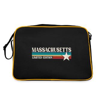 Massachusetts - Retro Bag - black/gold - Back