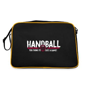 Handball Jump Throw HandballGame HandballJoueur - Sac Retro - noir/or - Dos