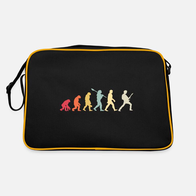 Human Evolution Guitar Band Retro Vintage Sac Retro