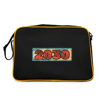 Année 2030 - Sac Retro - noir/or - Dos